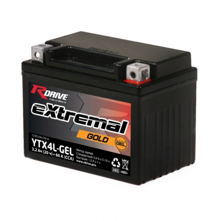 RDrive extremal Gold 3,2ah (YTX4L) GEL