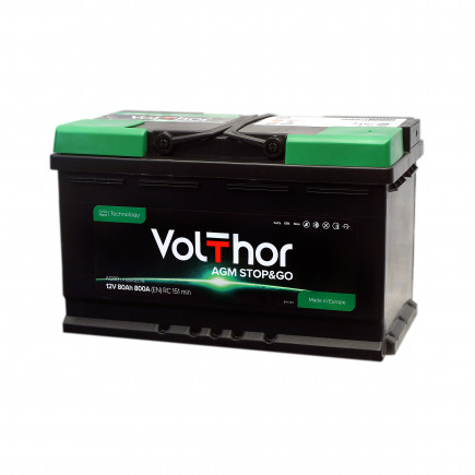 Volthor AGM Stop&Go - 80 ah (о.п.)
