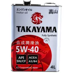 Масло Takayama Adaptec 5W-30C3 A3/B4 SN/CF 4л (металл) Акция 4+1